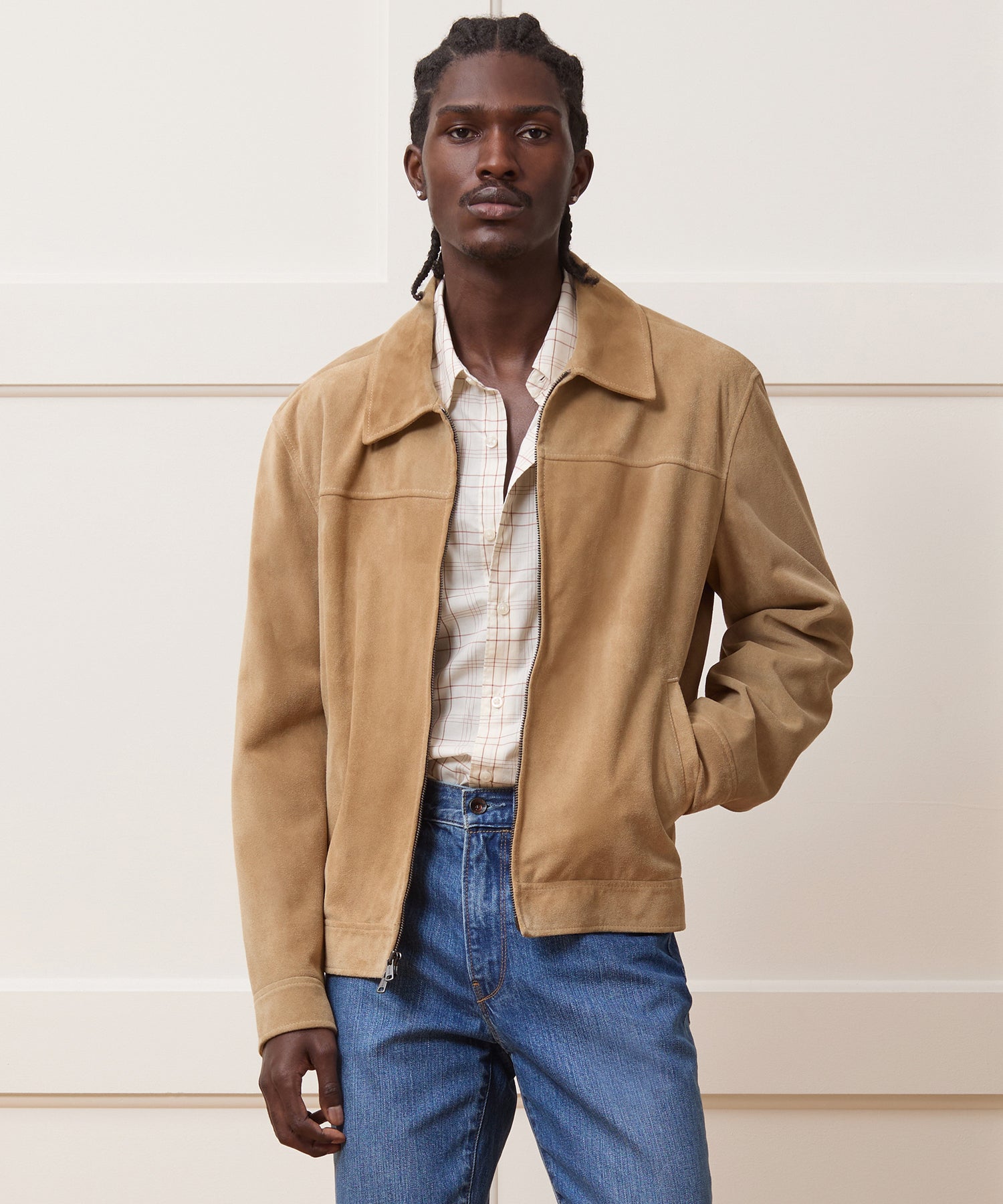 Italian Suede Grant Jacket