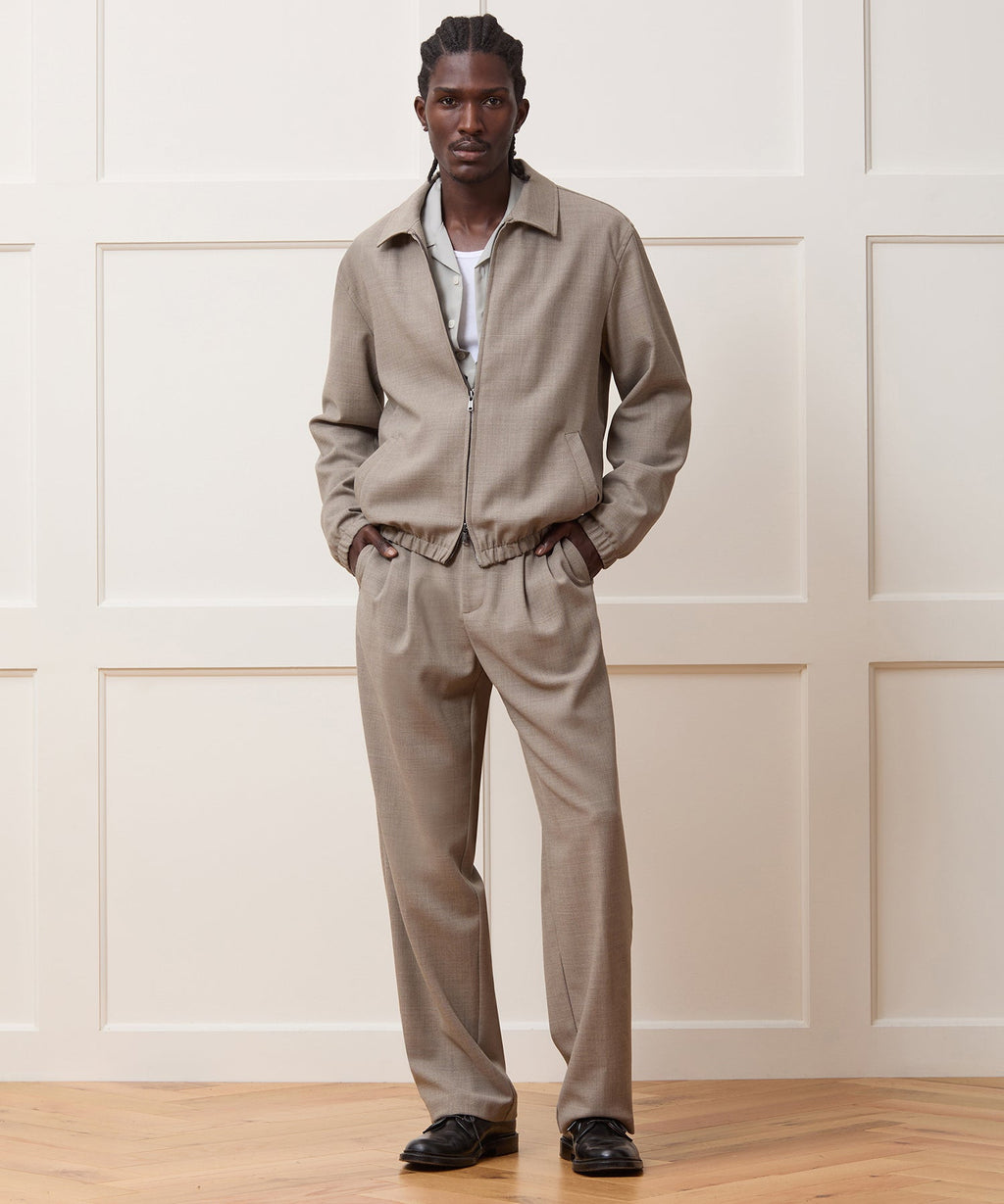 Lightweight Italian Wool Bomber Jacket