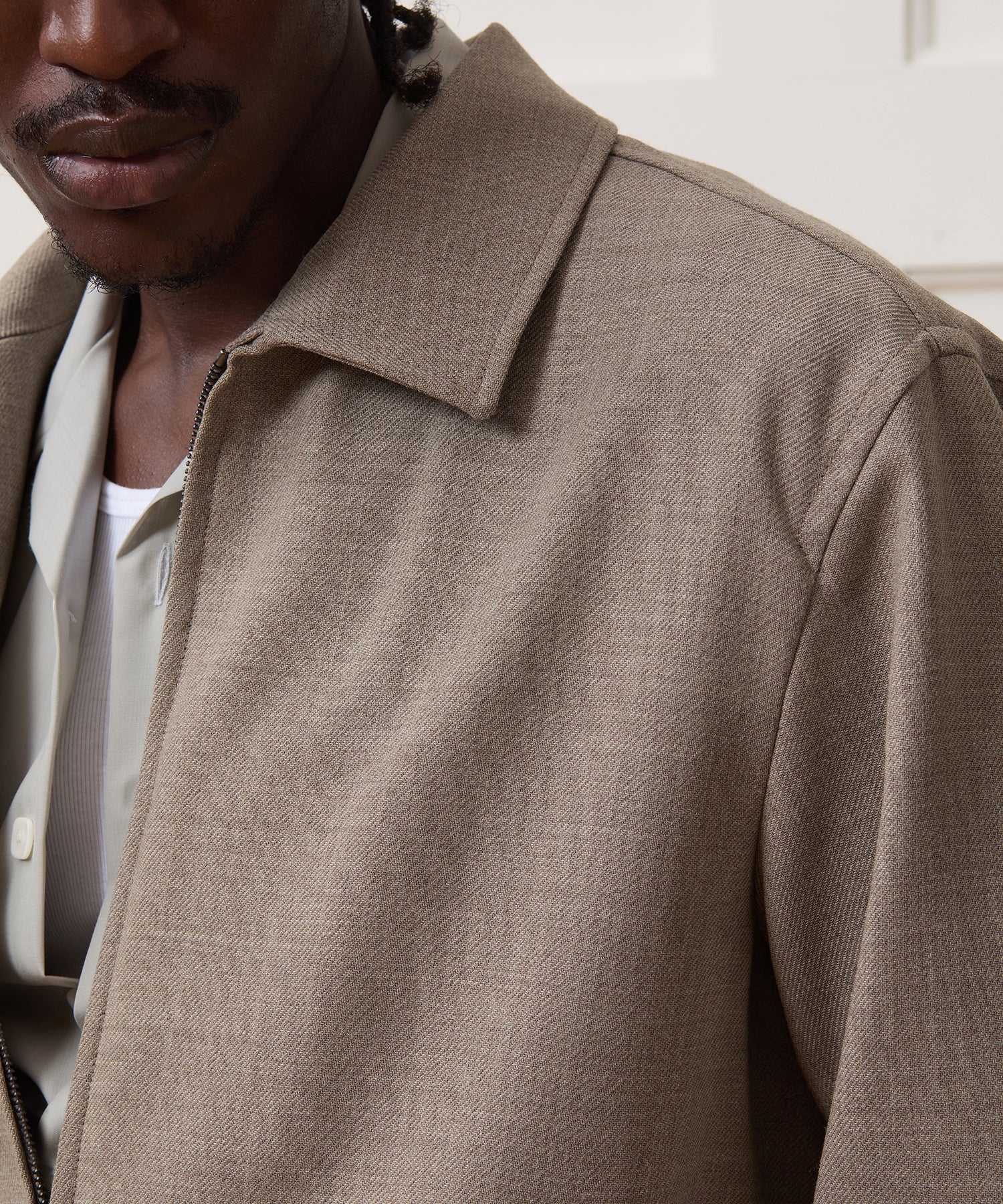 Lightweight Italian Wool Bomber Jacket