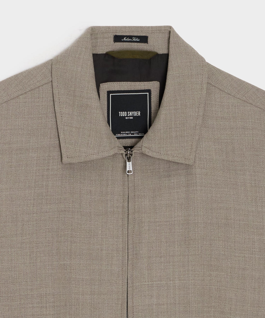 Lightweight Italian Wool Bomber Jacket