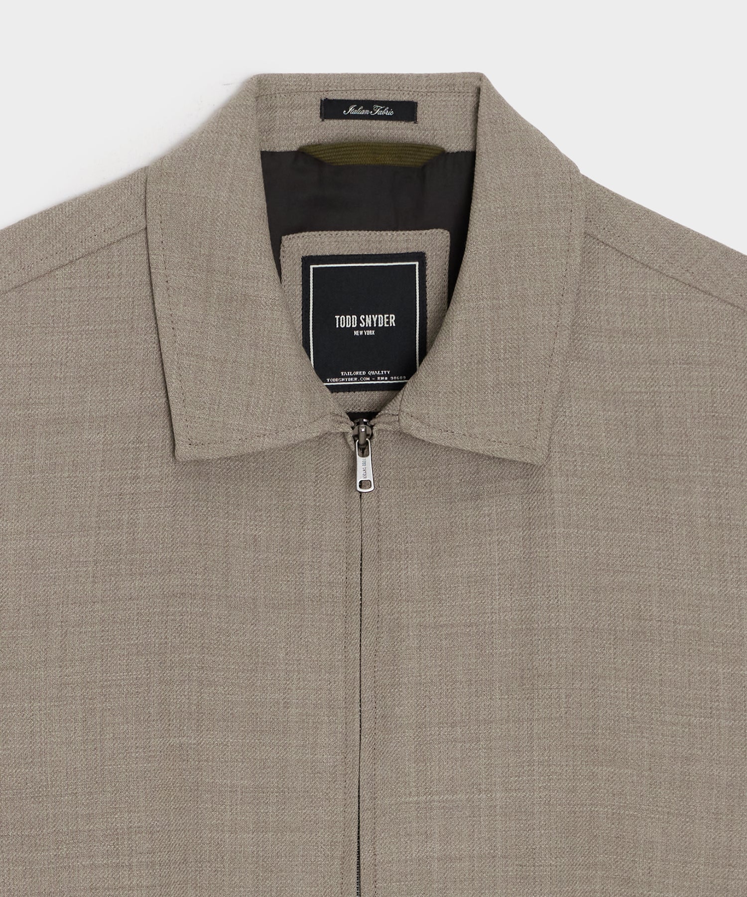 Lightweight Italian Wool Bomber Jacket