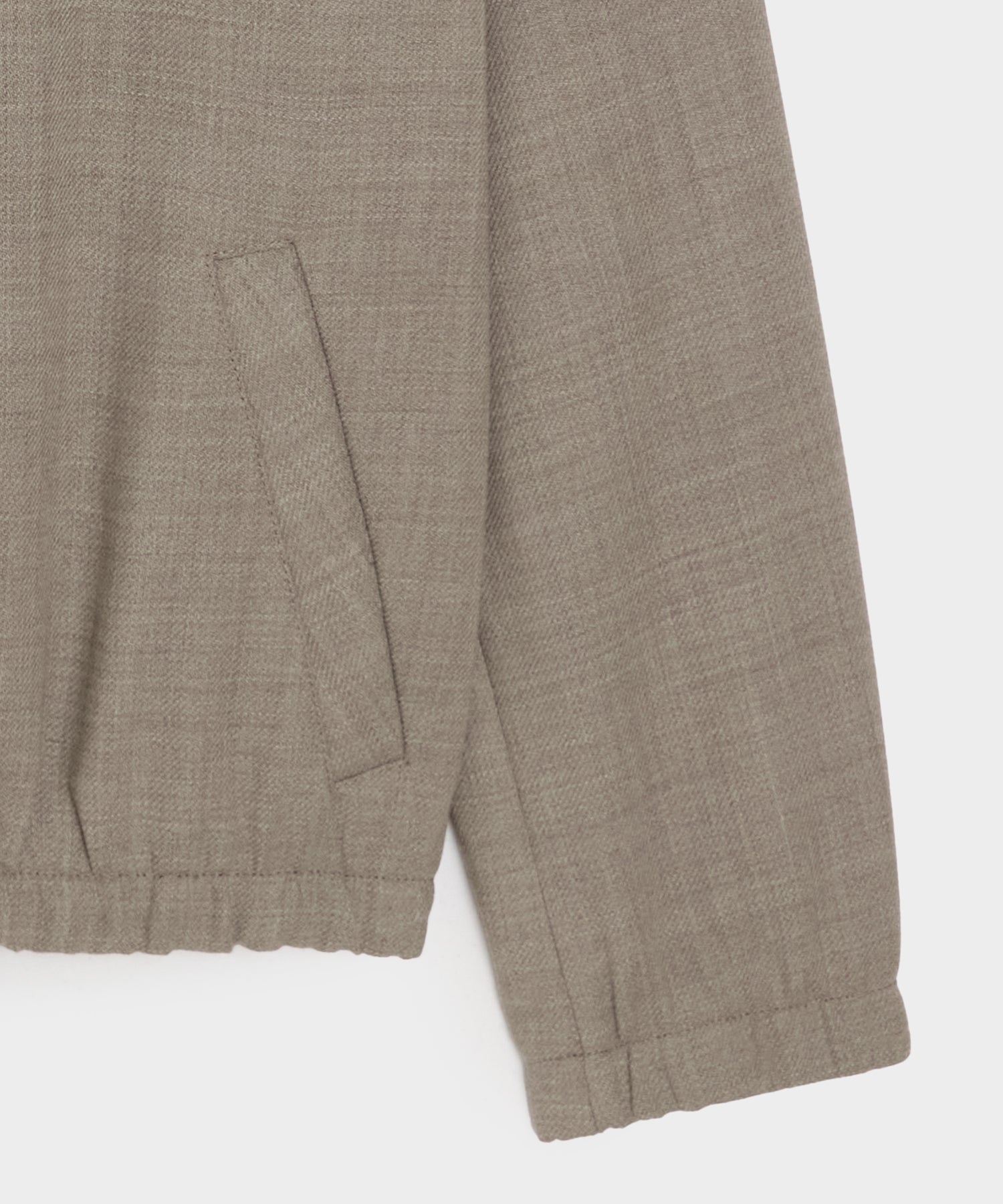 Lightweight Italian Wool Bomber Jacket