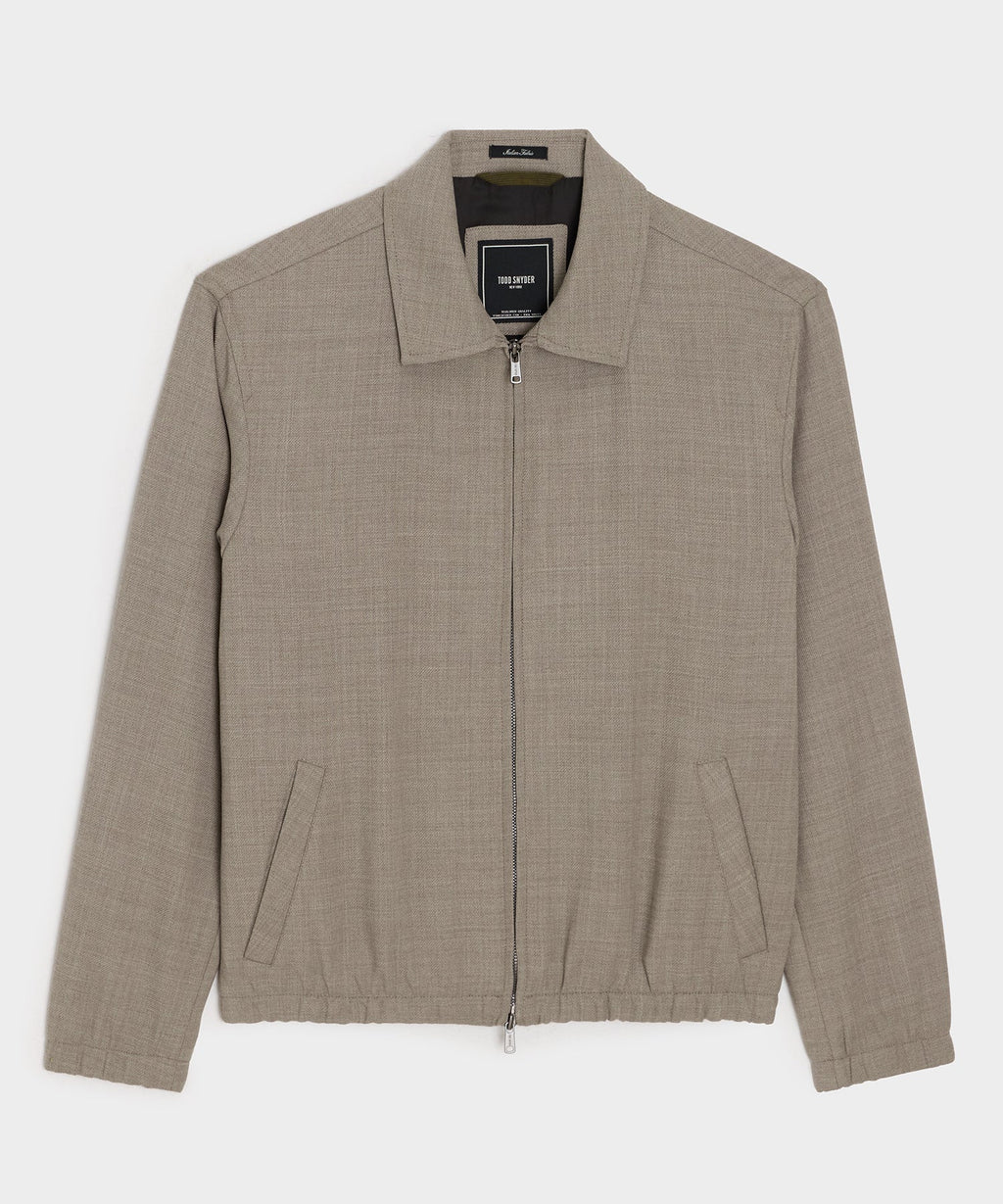 Lightweight Italian Wool Bomber Jacket