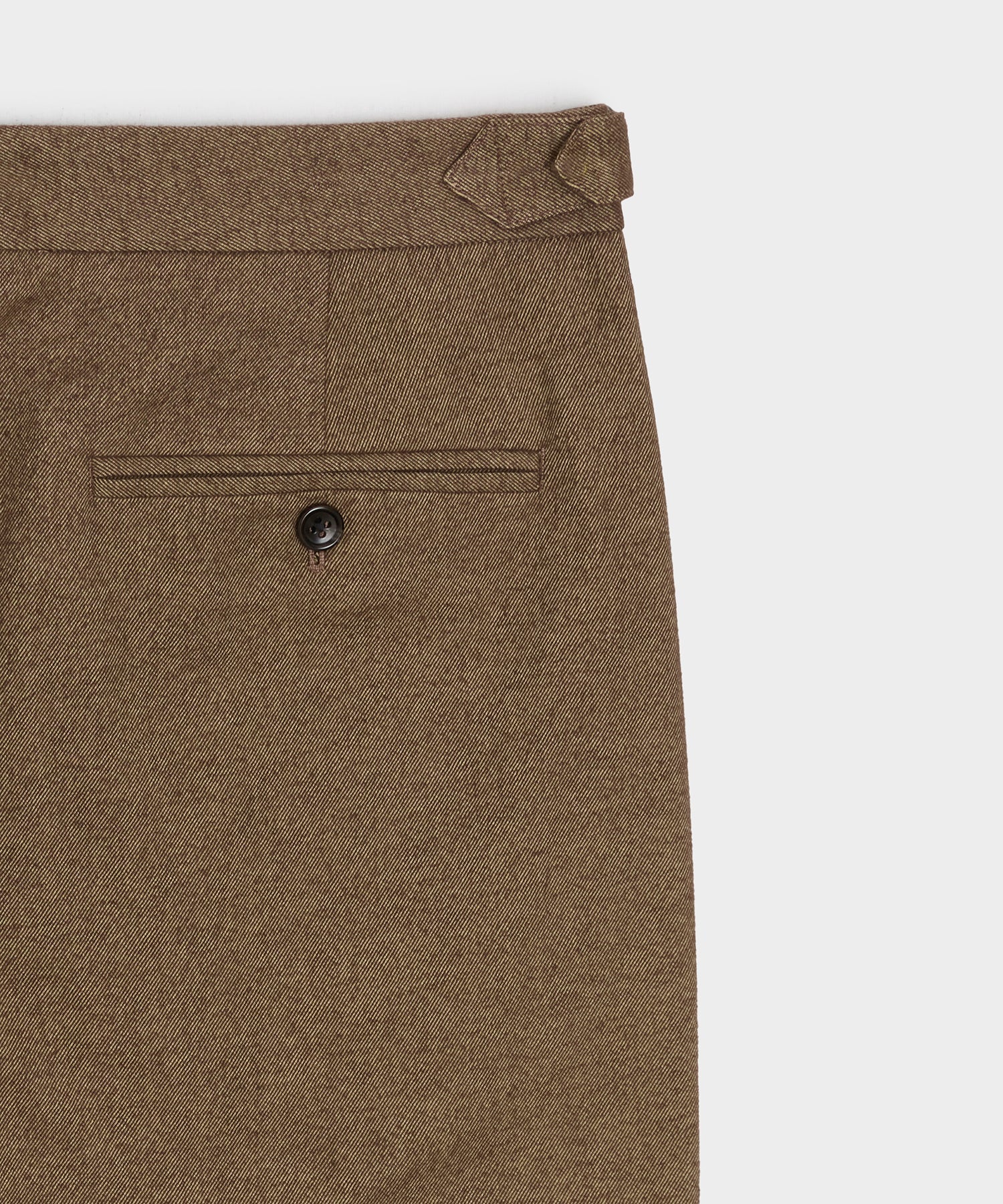 Italian Heathered Cotton Side Tab Trouser