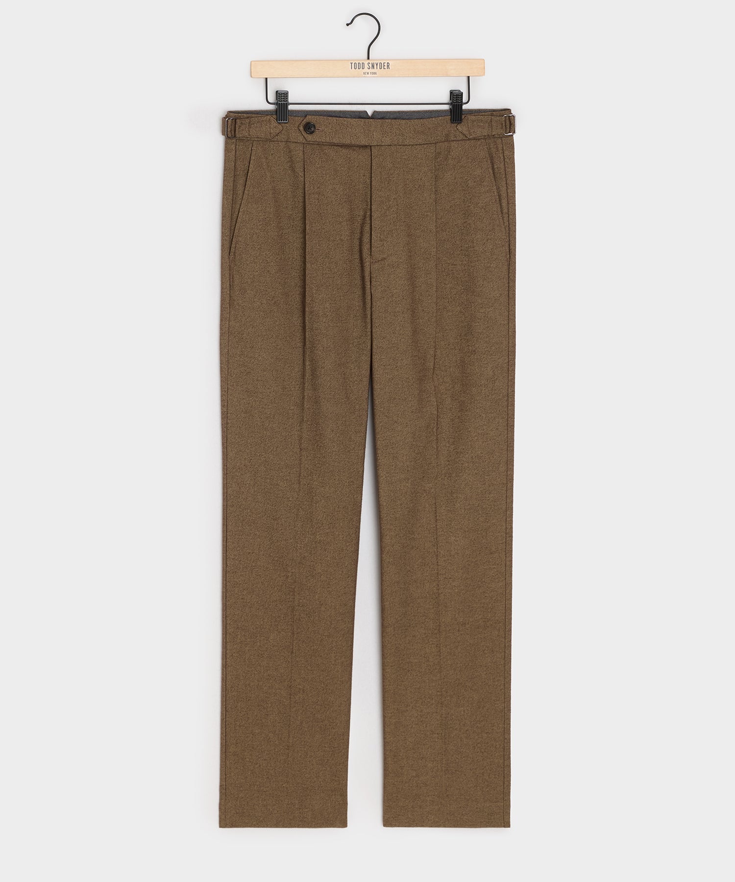 Italian Heathered Cotton Side Tab Trouser
