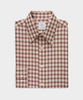 Lightweight Flannel Long Point Collar Dress Shirt