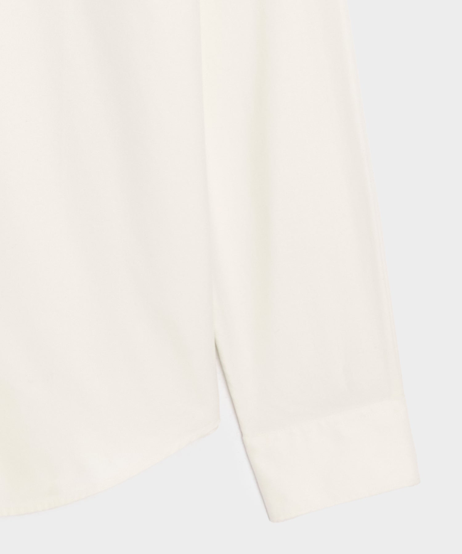 Cotton Twill Long Point Collar Shirt