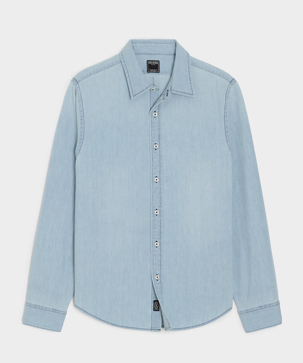 Denim Point Collar Shirt