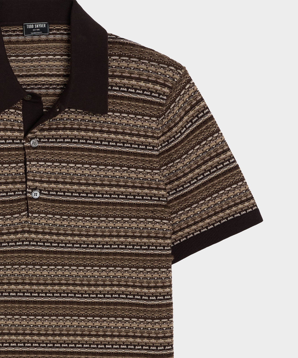 Silk-Cotton Sweater Polo