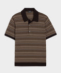 Silk-Cotton Sweater Polo