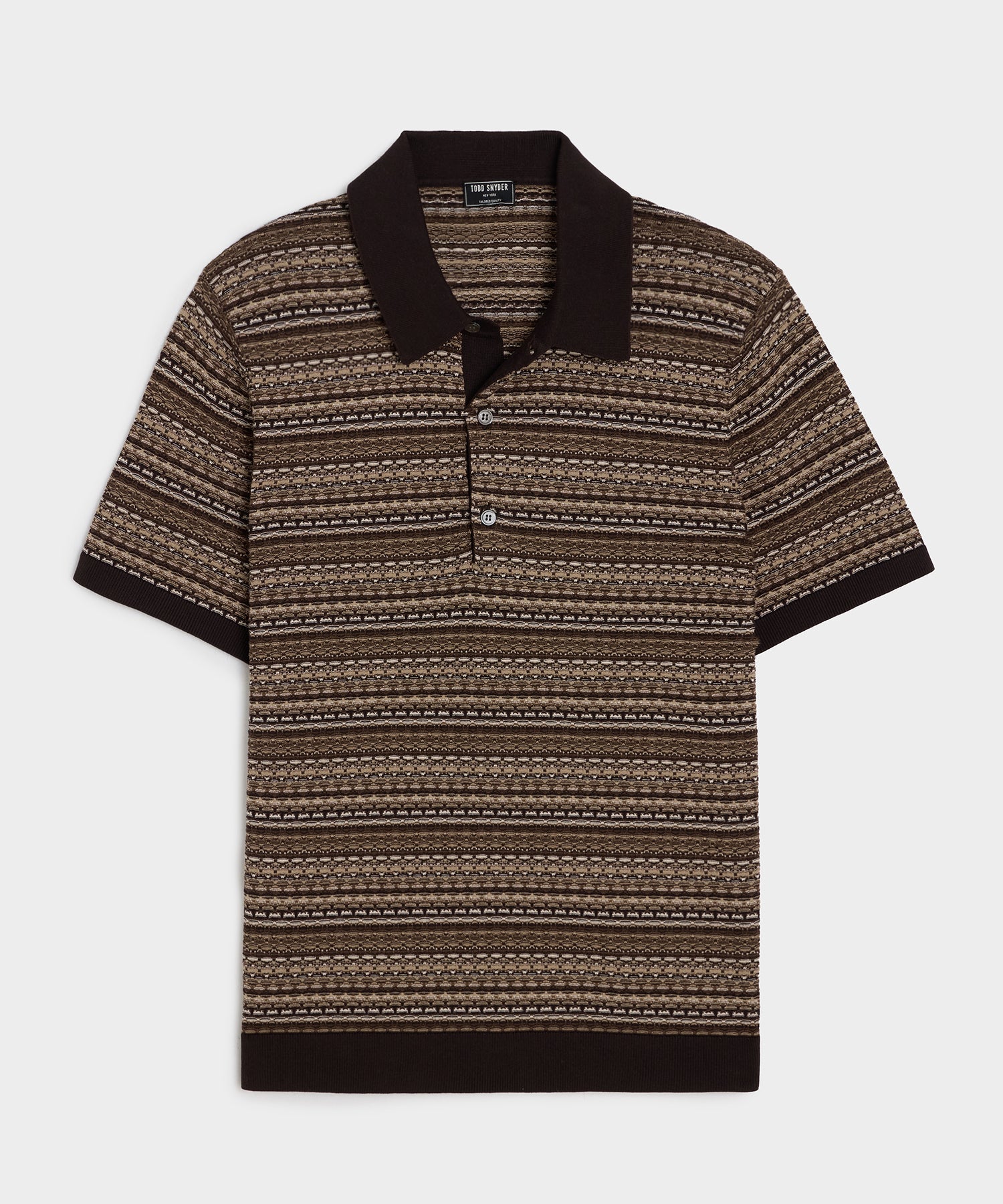 Silk-Cotton Sweater Polo