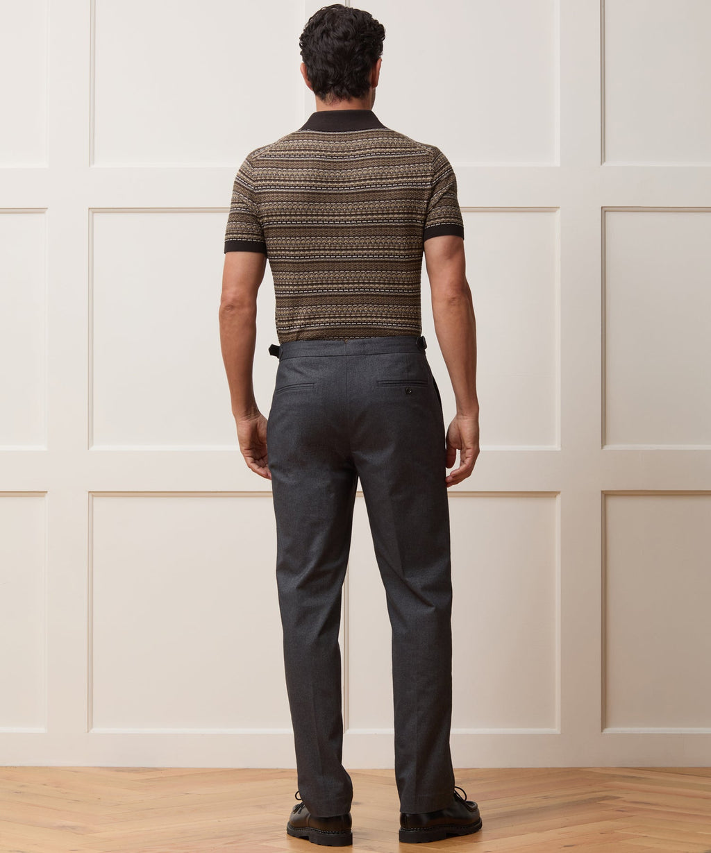 Silk-Cotton Sweater Polo