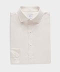 Slim Cotton-Silk Spread Collar Dress Shirt