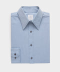 Slim Twill Long Collar Dress Shirt