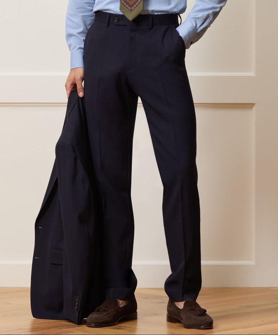 Slim Twill Long Collar Dress Shirt