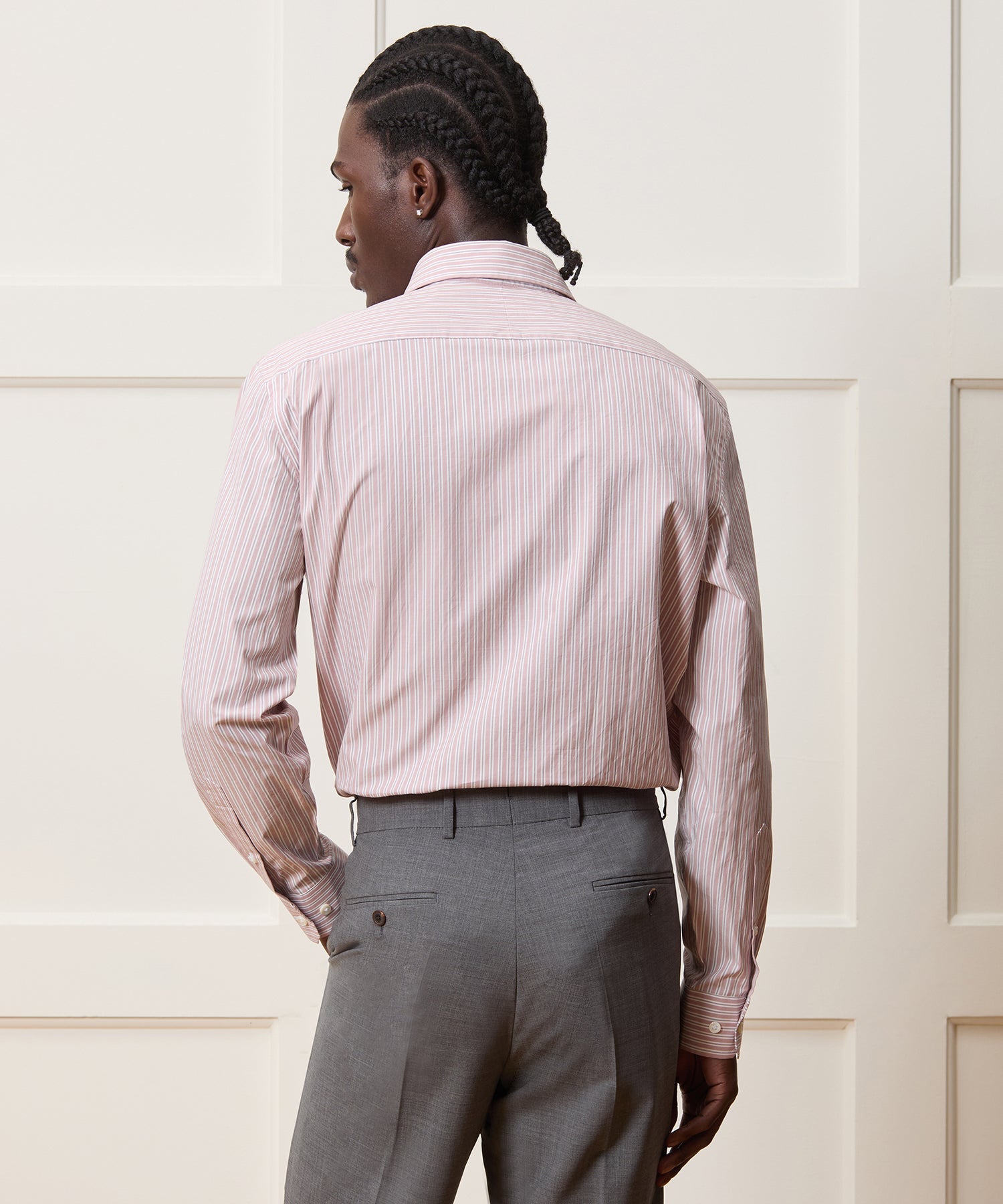 Poplin Long Point Collar Dress Shirt