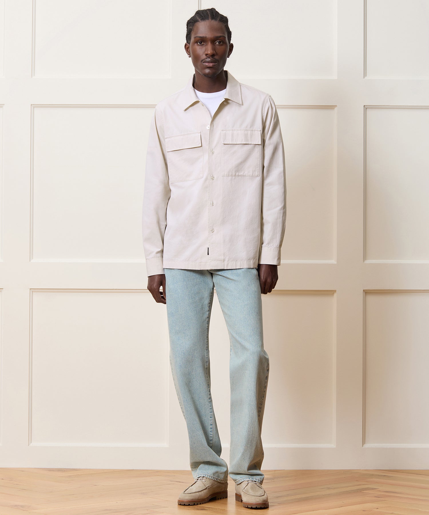 Relaxed Twill CPO Overshirt