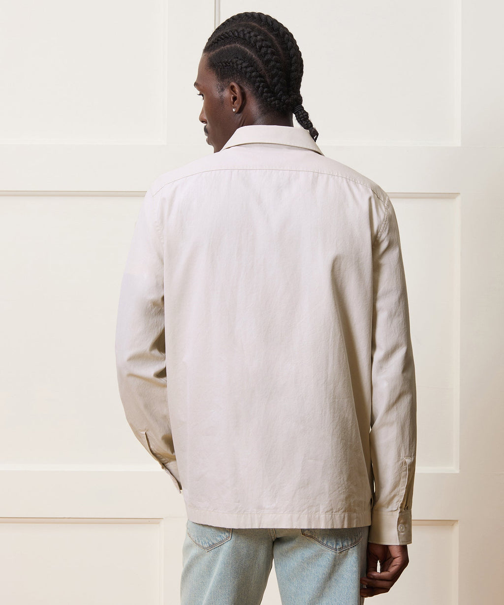 Relaxed Twill CPO Overshirt