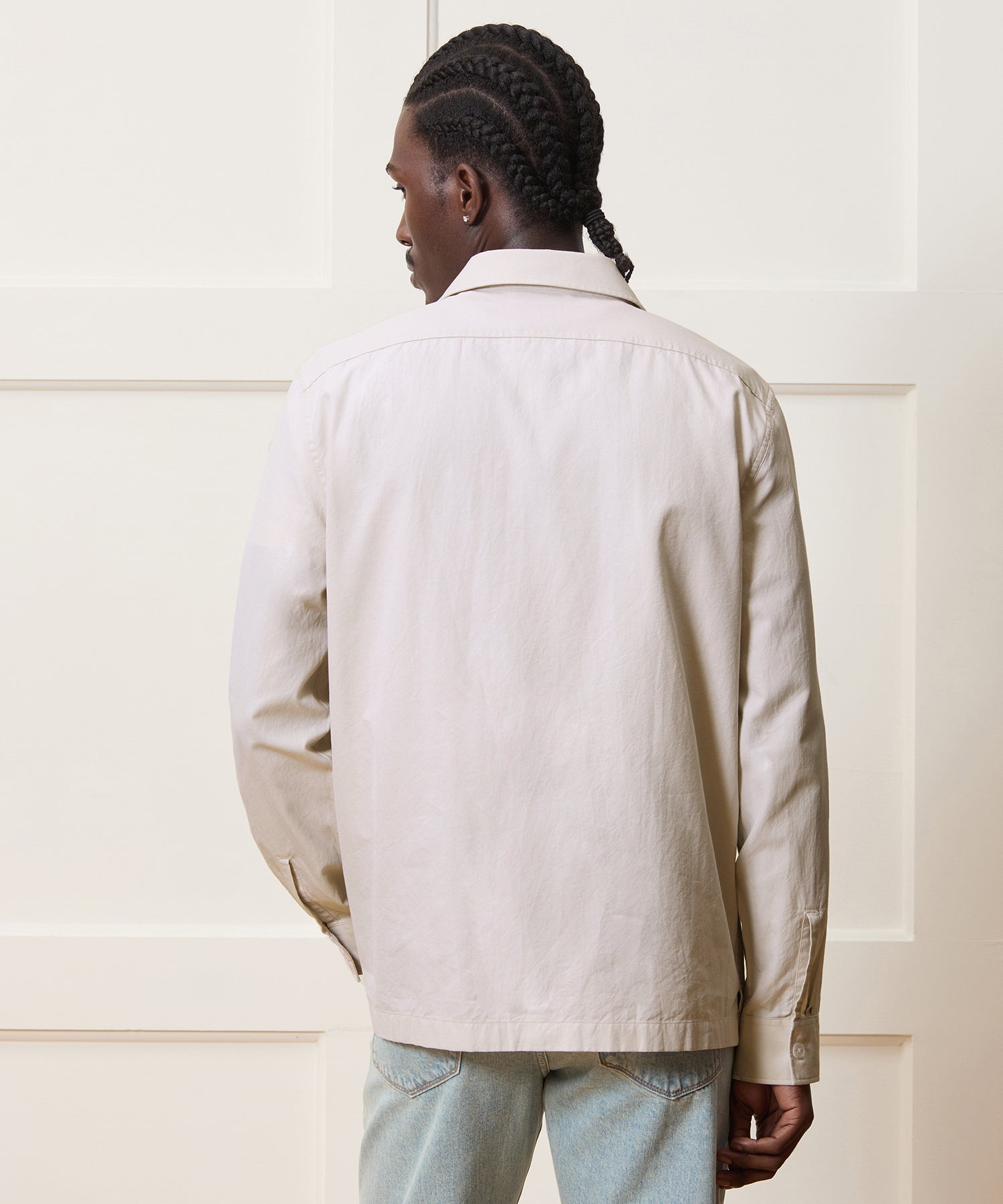 Relaxed Twill CPO Overshirt