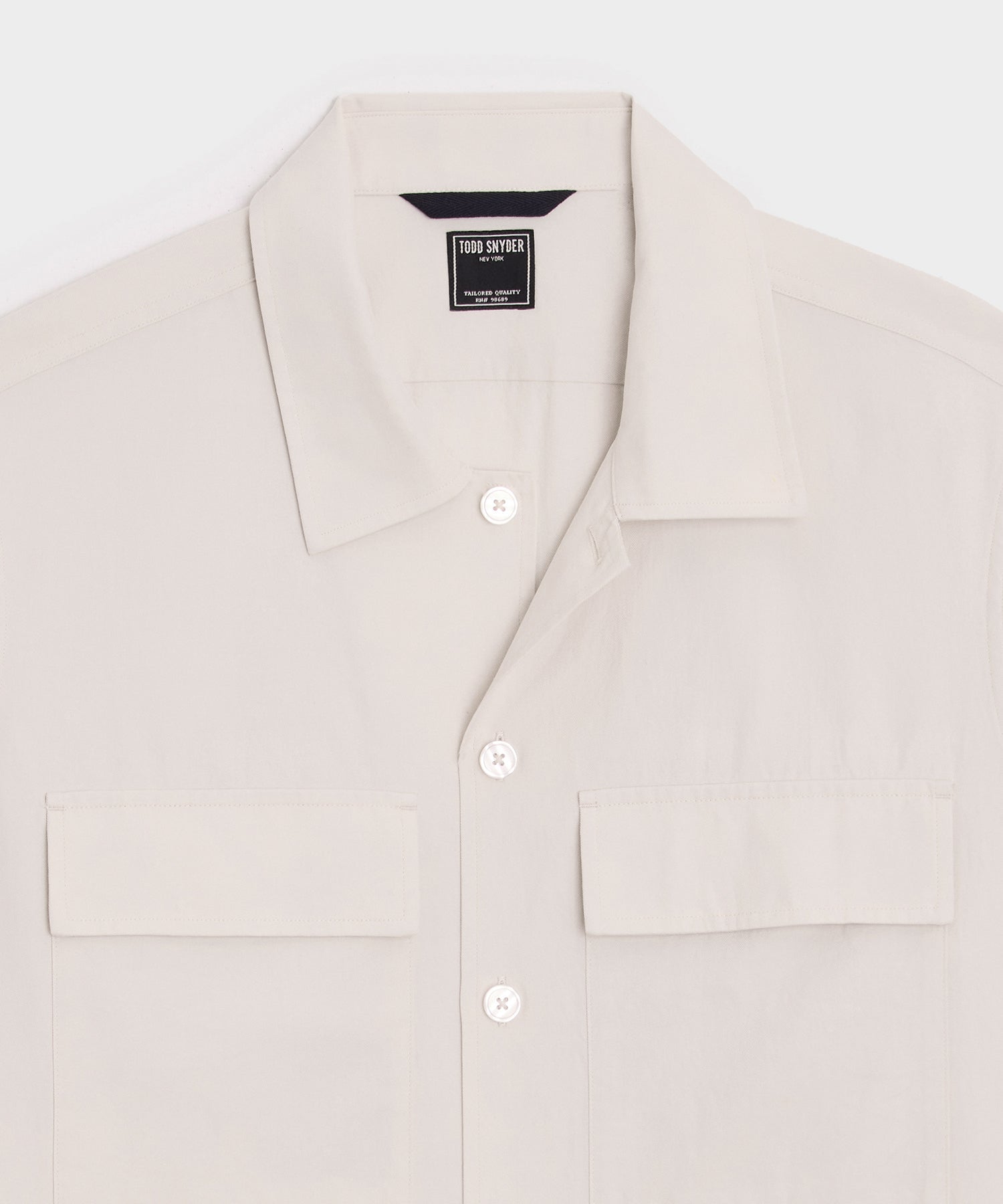 Relaxed Twill CPO Overshirt