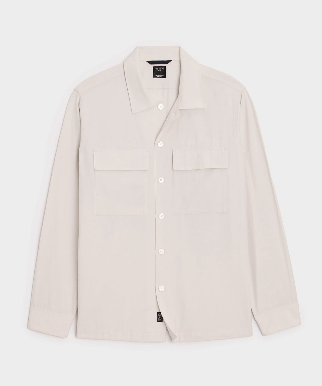 Relaxed Twill CPO Overshirt