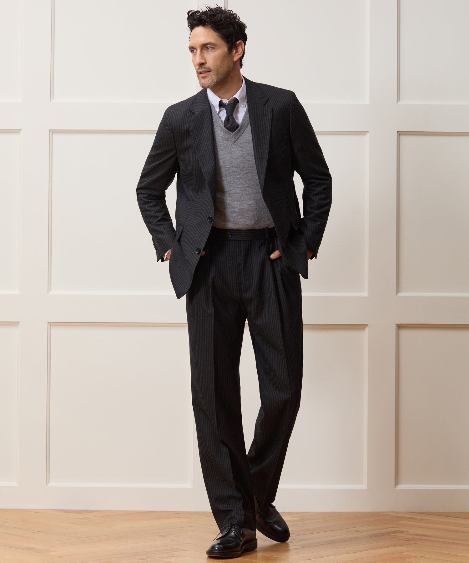 Italian Flannel Pinstripe Wythe Jacket