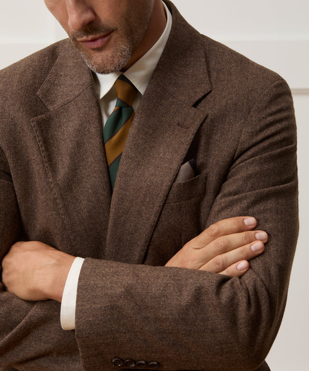 Italian Flannel Herringbone Wythe Jacket