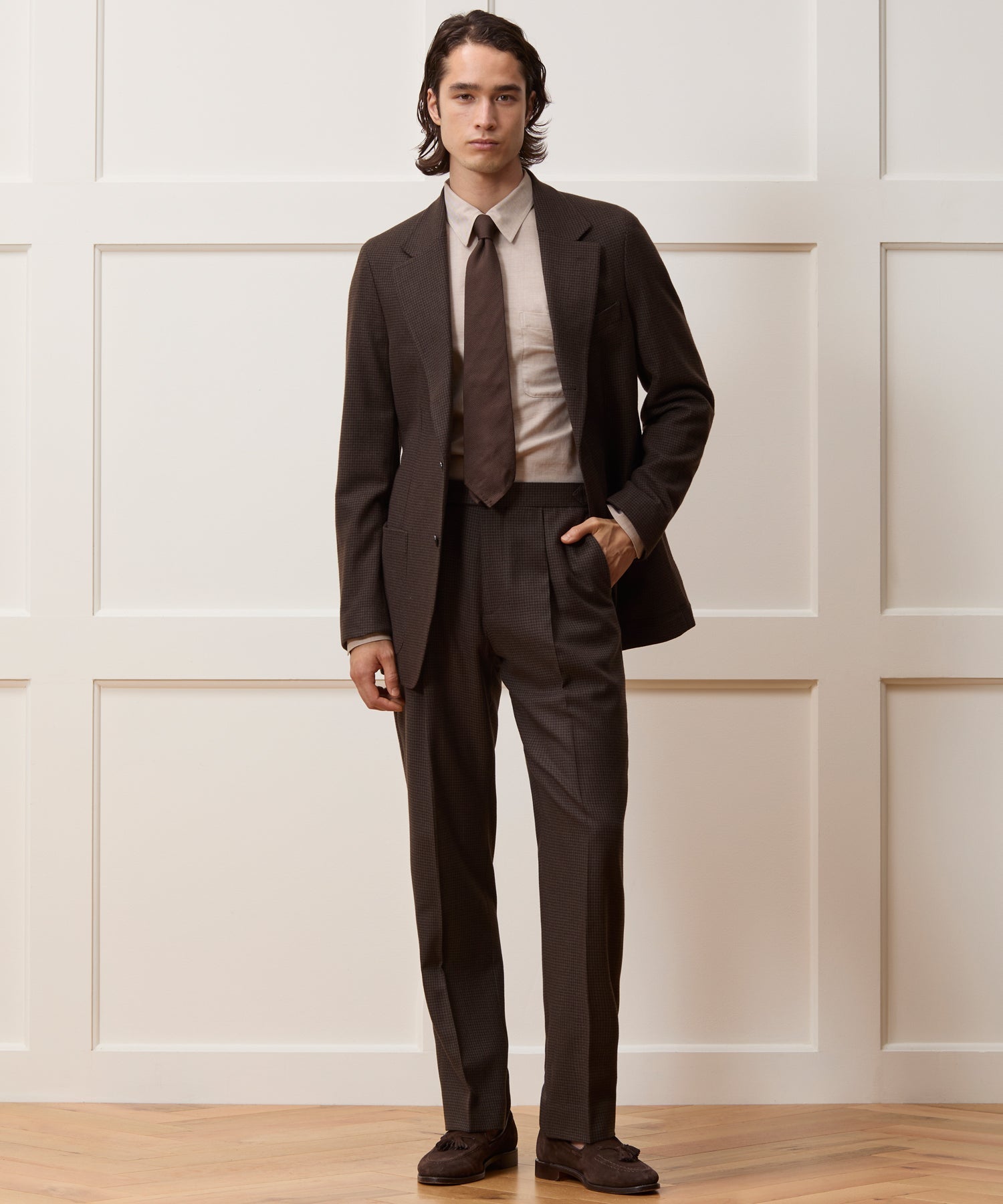 Italian Flannel Houndstooth Madison Jacket