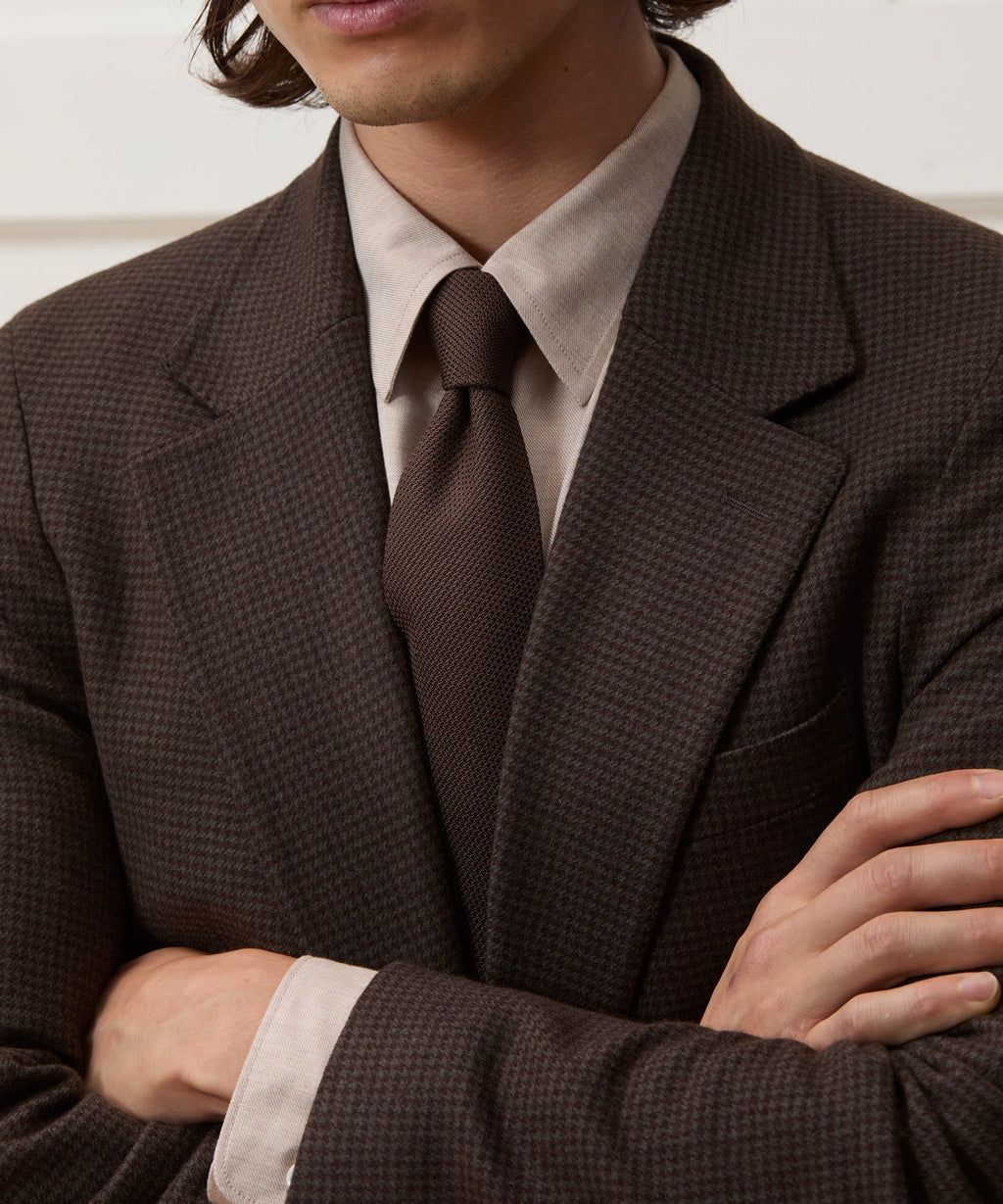 Italian Flannel Houndstooth Madison Jacket