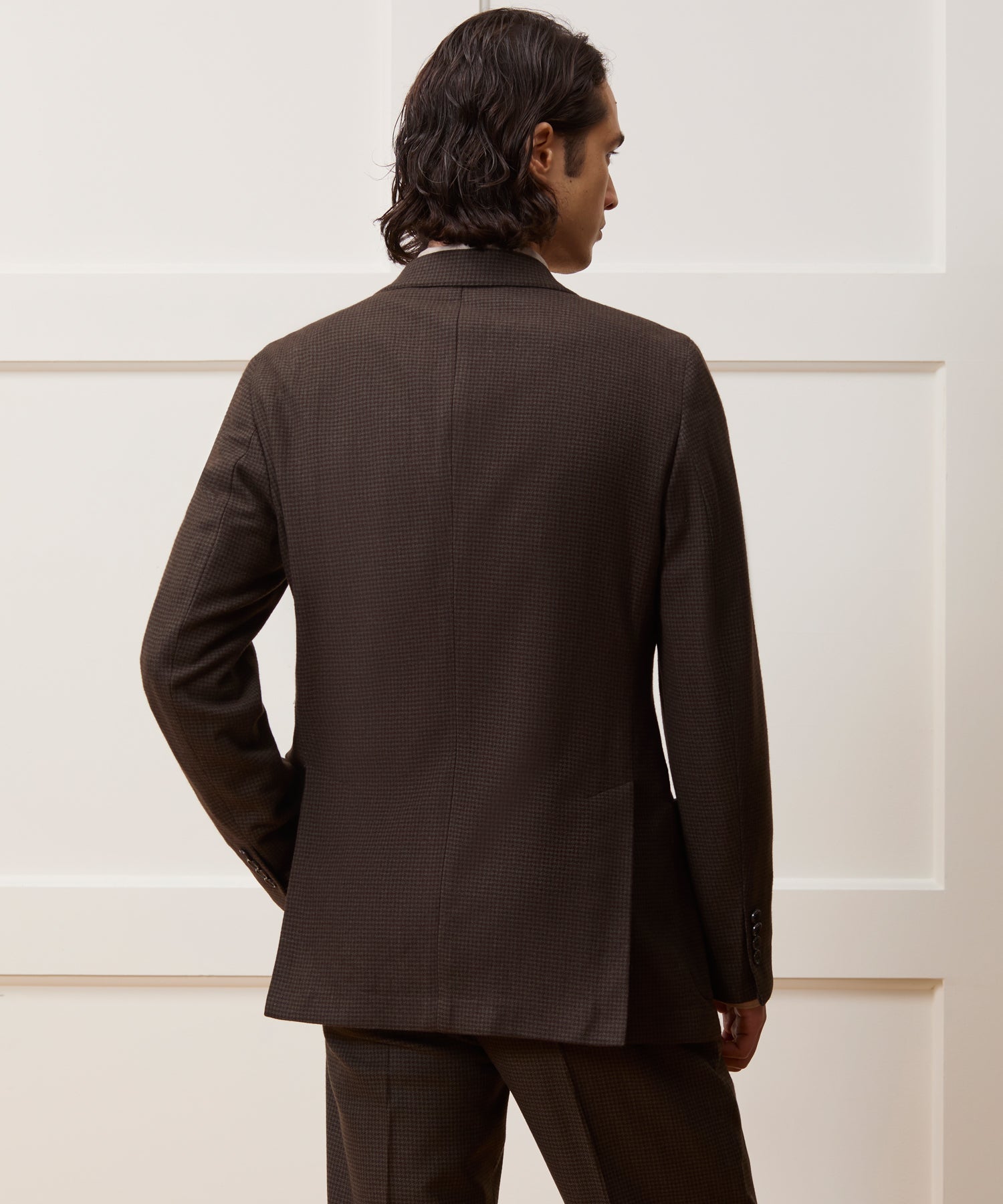 Italian Flannel Houndstooth Madison Jacket