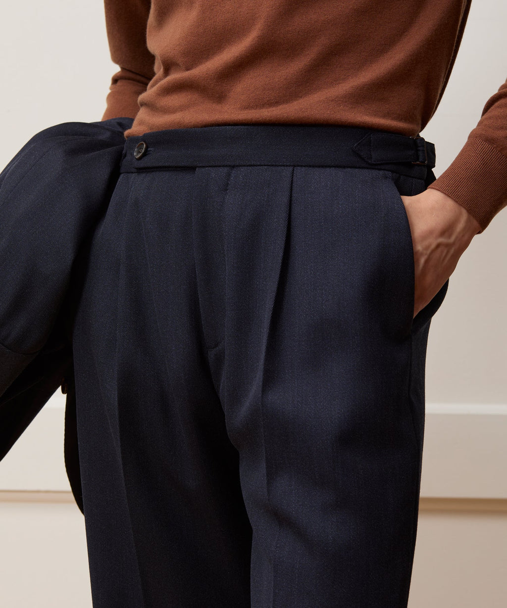 Italian Cavalry Twill Side Tab Trouser