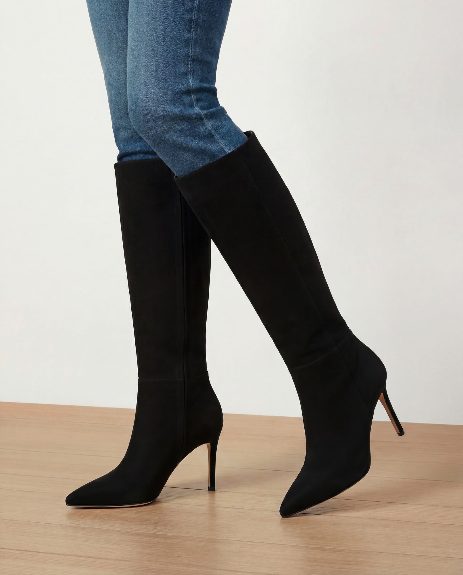 Lisa Stiletto High-Heel Boot | Wide-Calf