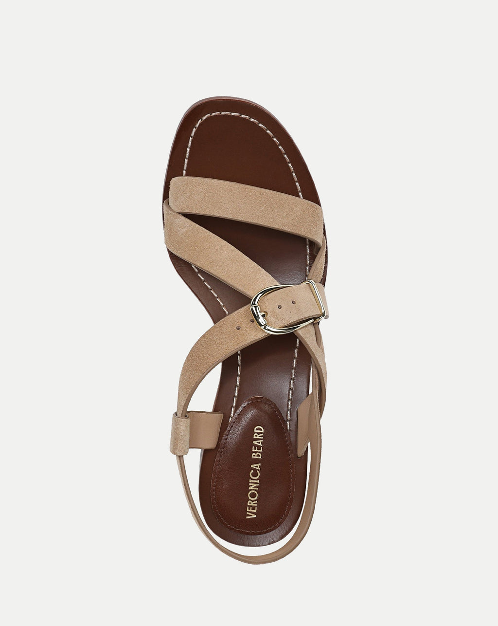 Etta Suede Mid-Heel Sandal