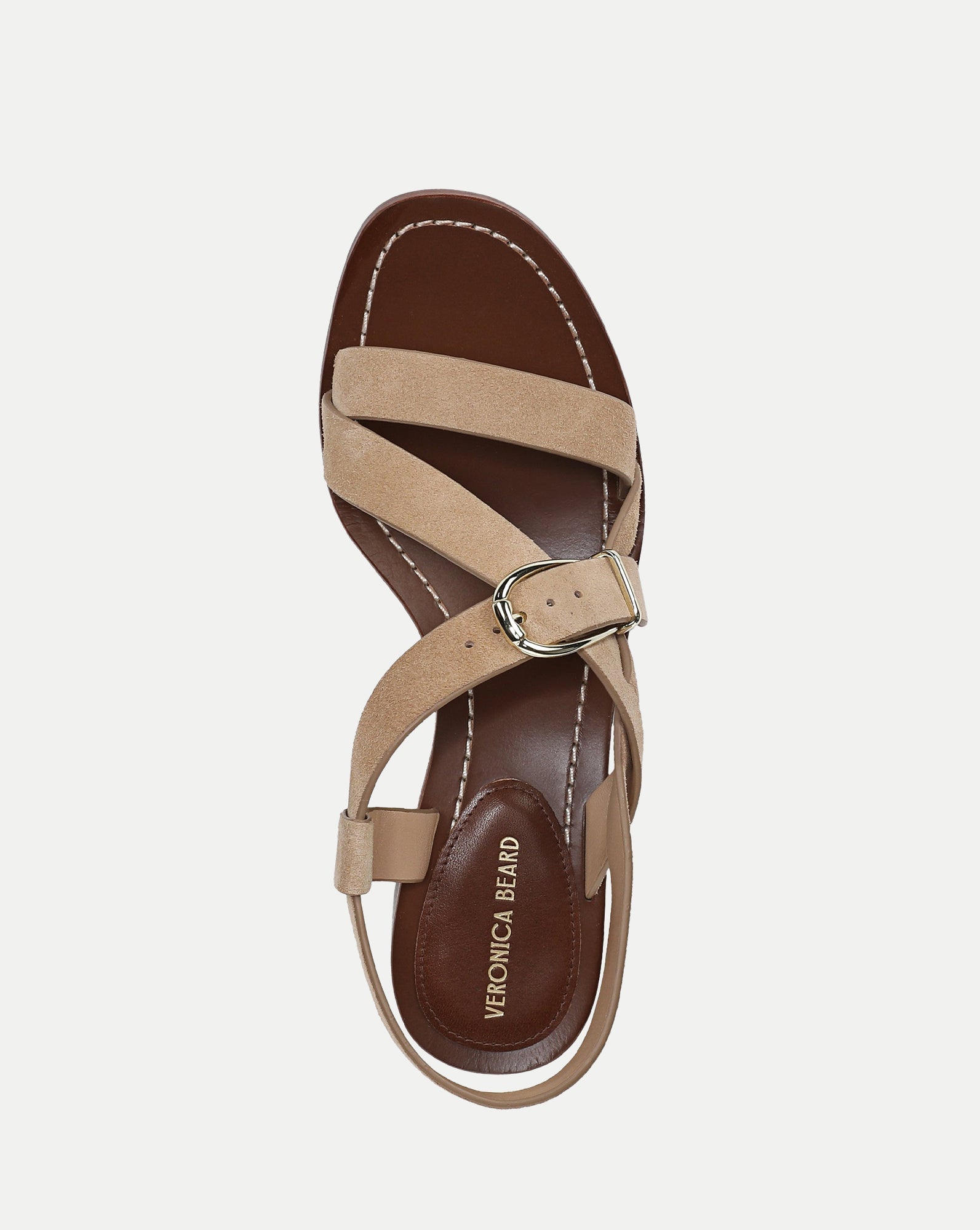 Etta Suede Mid-Heel Sandal