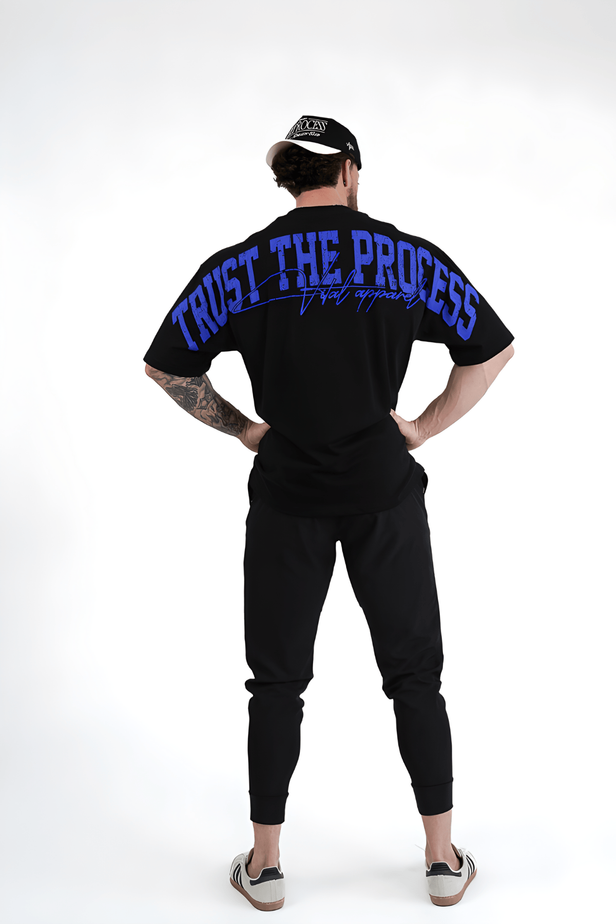 Oversized Pump Cover T-Shirt - TTP Distressed Blue