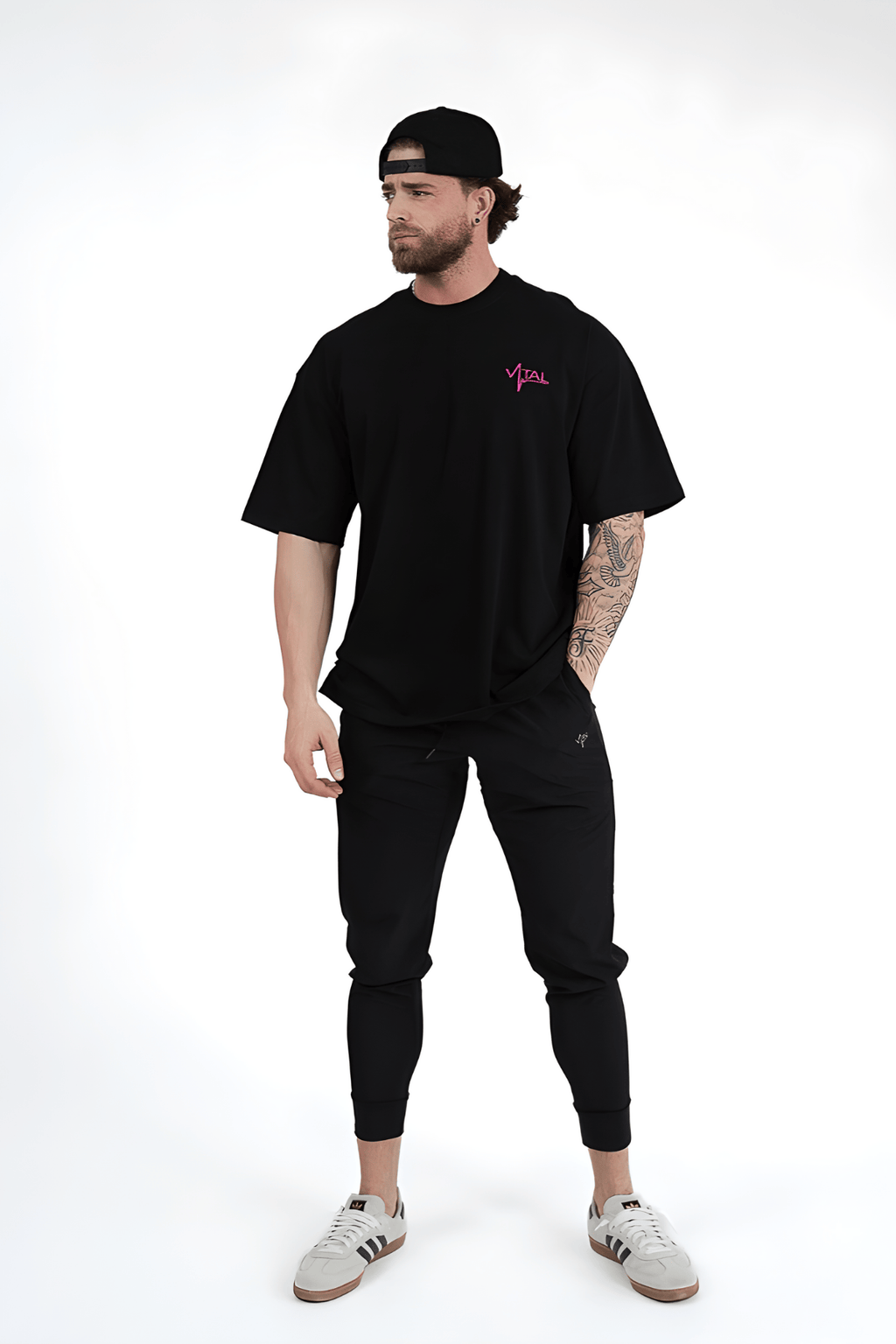 Oversized Pump Cover T-Shirt - TTP Distressed Blue