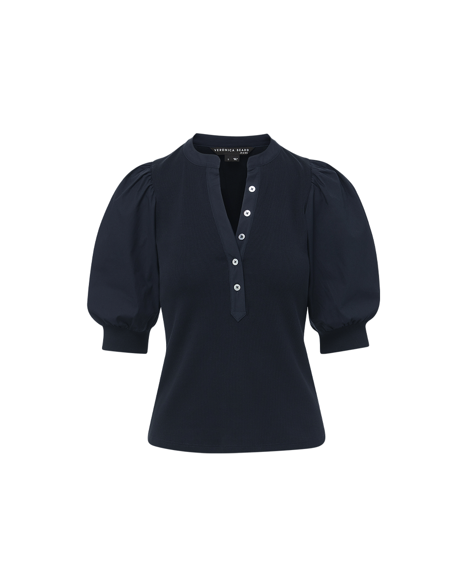 Coralee Puff-Sleeve Top