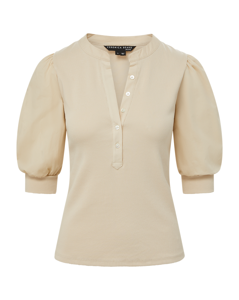 Coralee Puff-Sleeve Tee
