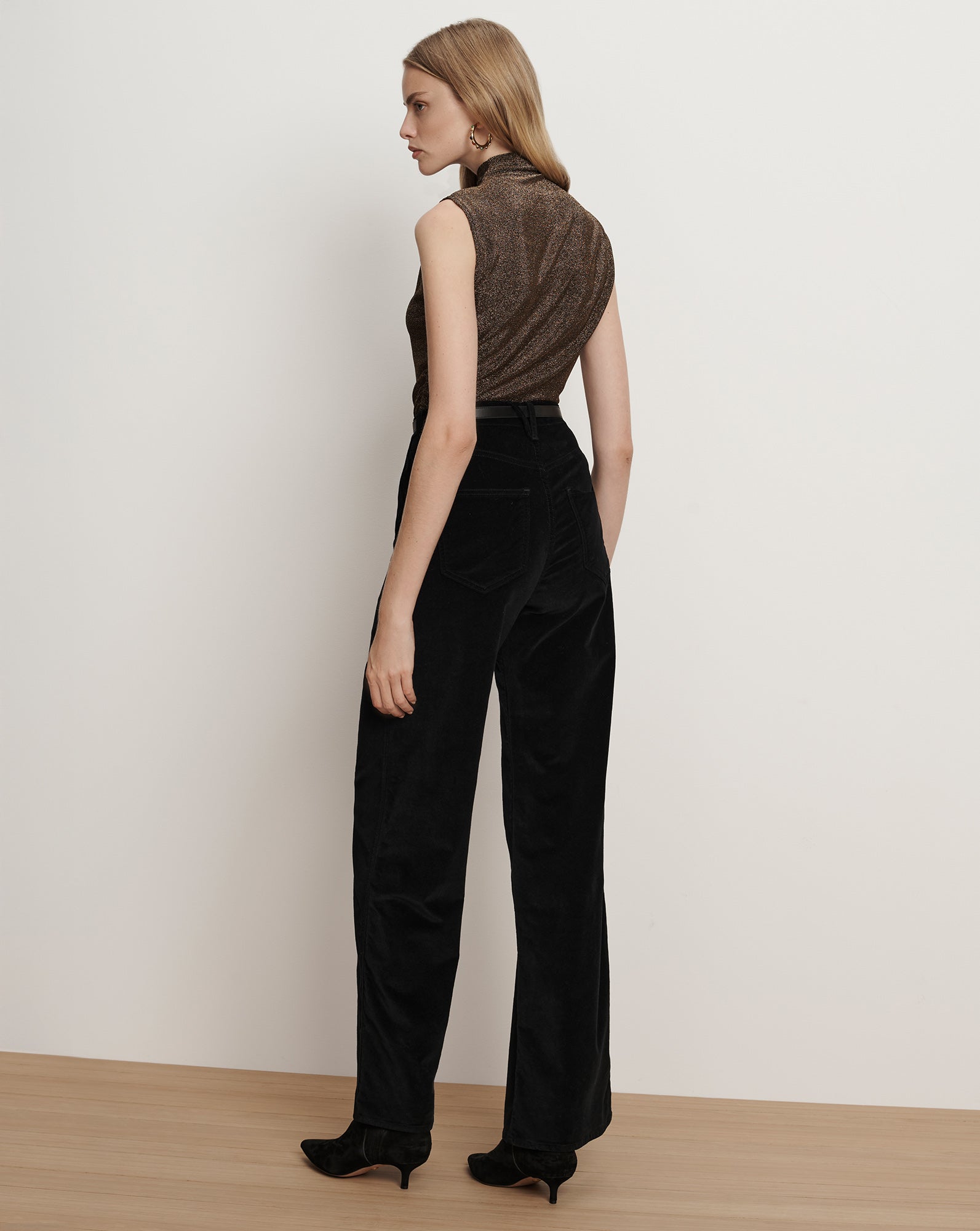 Taylor Velvet Wide-Leg Pant