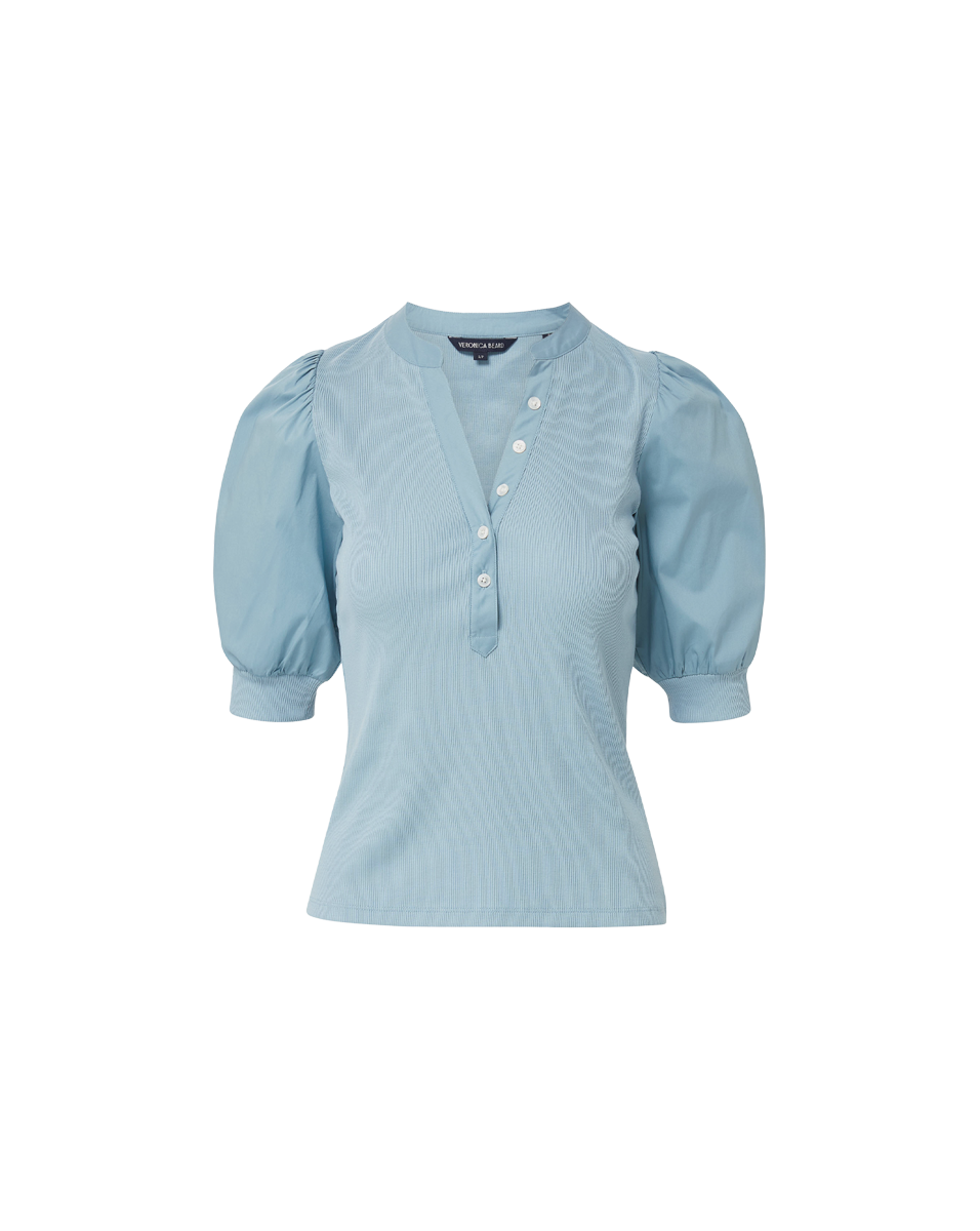 Coralee Puff-Sleeve Tee