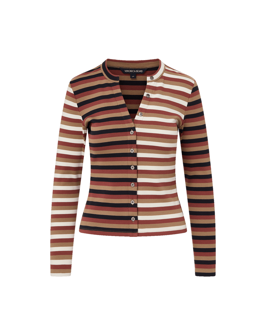 Dilia Striped Button-Down T-Shirt