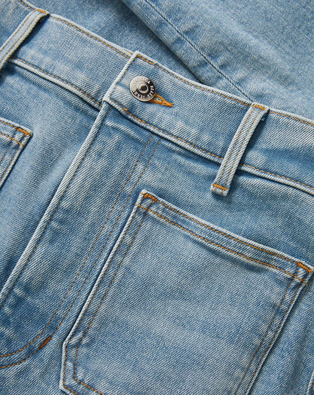 Beverly Patch-Pocket Skinny-Flare Jean