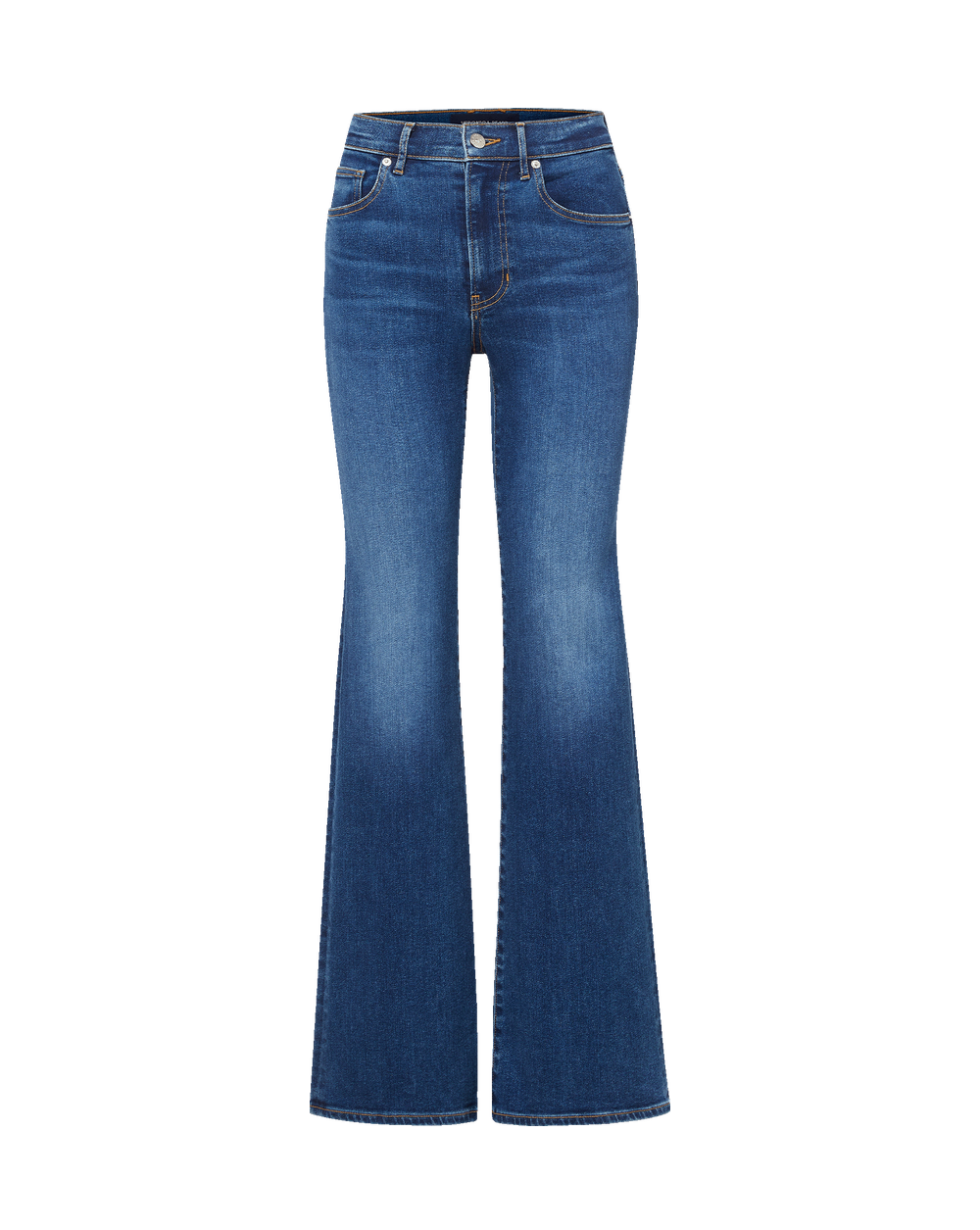 Crosbie Mid-Rise Slim Wide-Leg Jean