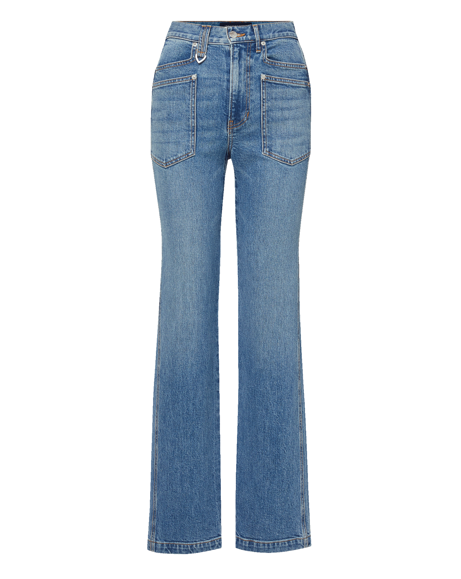 Dylan Patch-Pocket Straight-Leg Jean