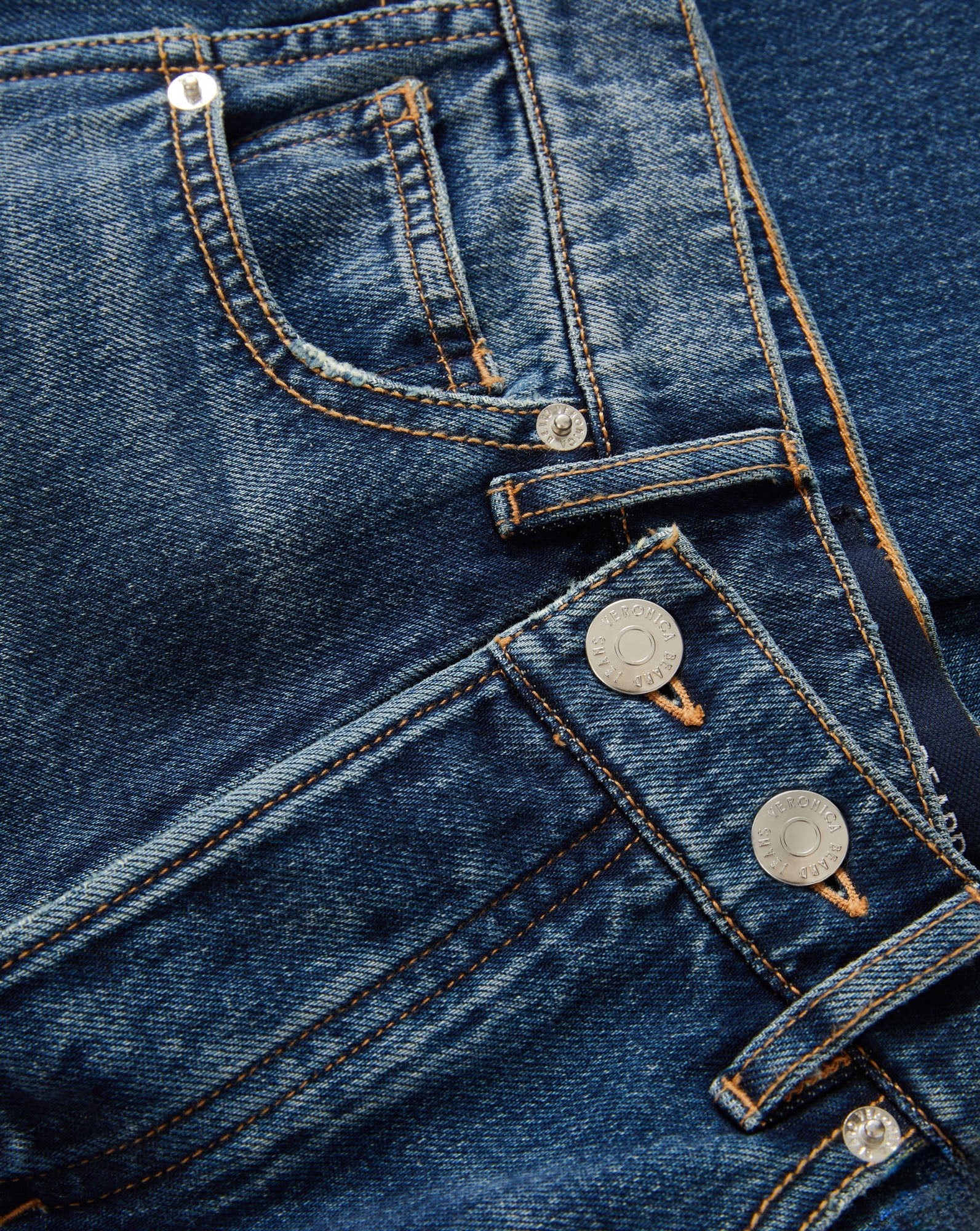 Taylor Crossover-Waistband Wide-Leg Jean