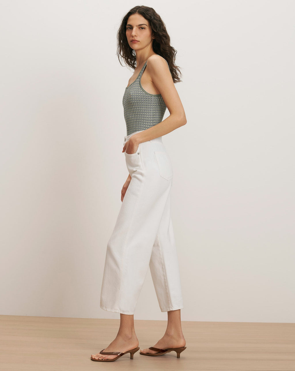 Taylor Cropped Wide-Leg Jean