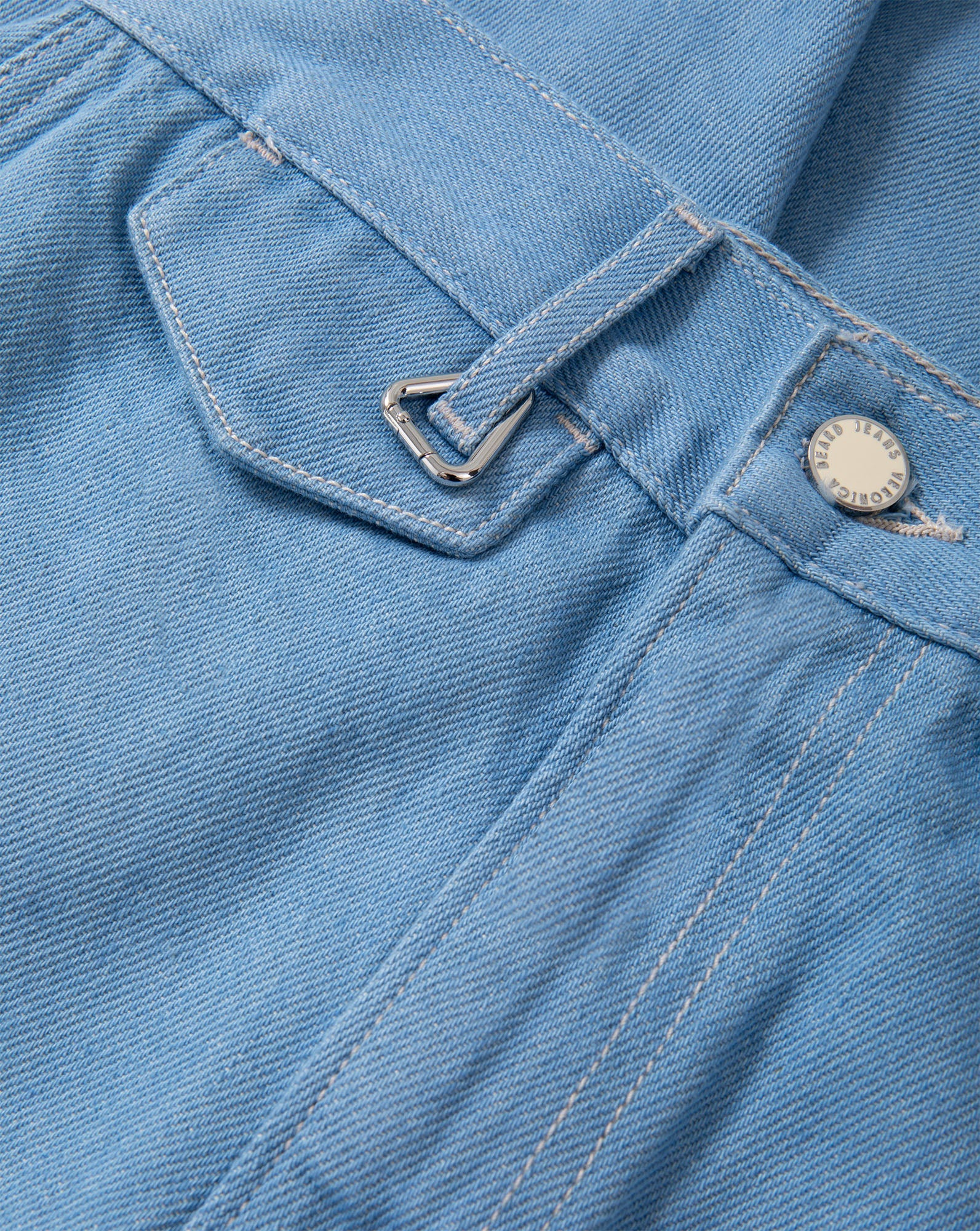 Crosbie Flap-Pocket Slim Wide-Leg Jean
