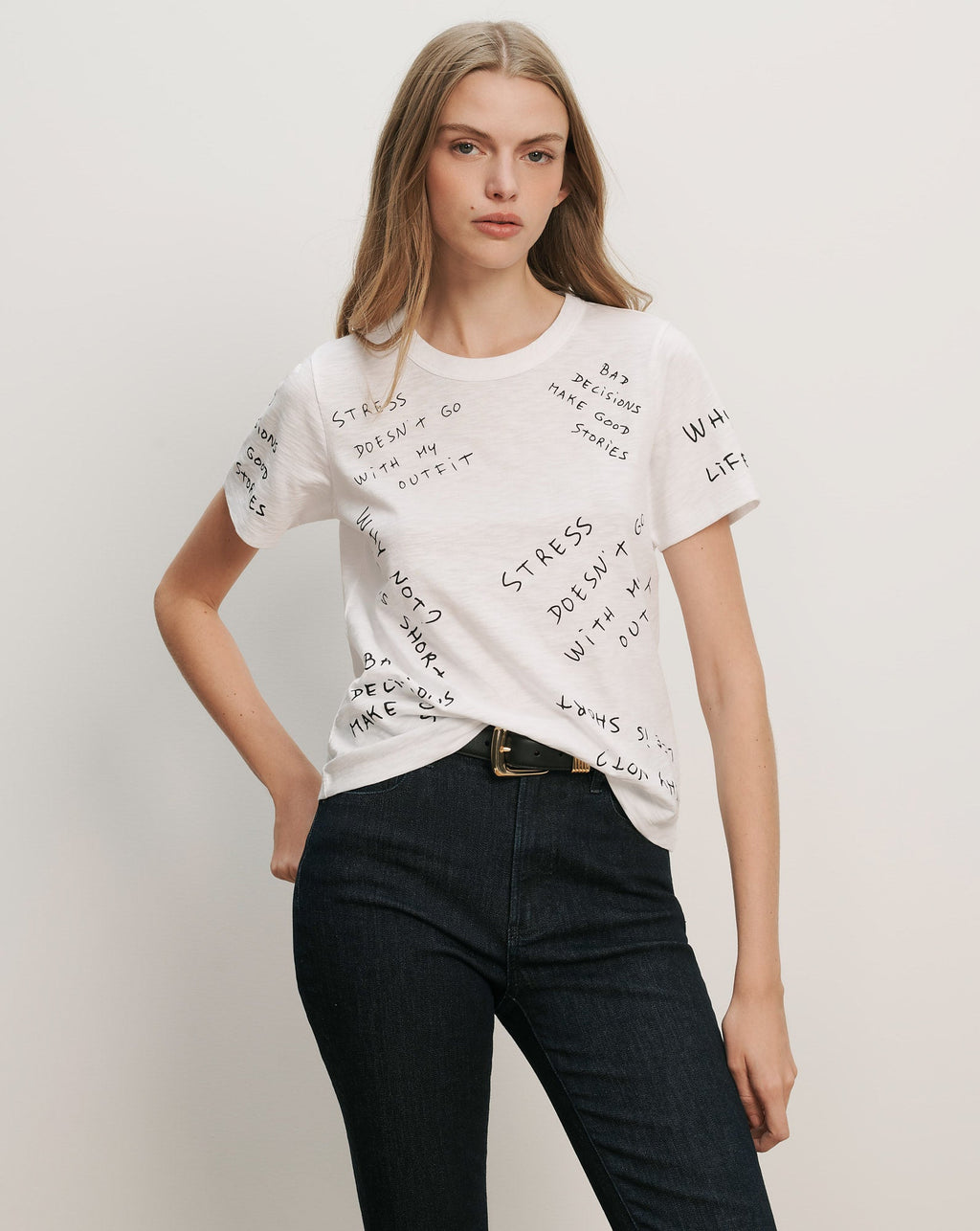 Carla Printed Crewneck T-Shirt