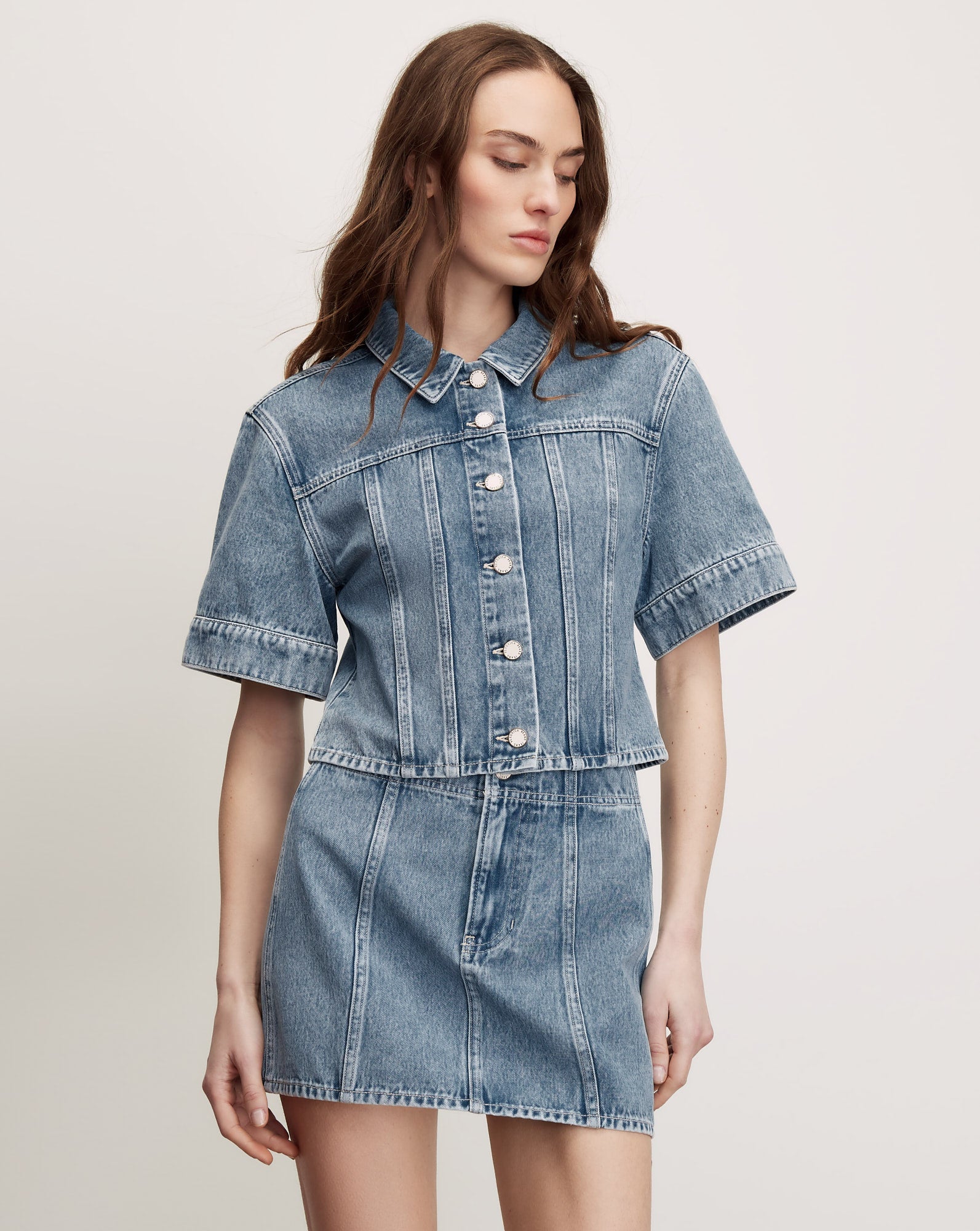 Malcom Cropped Denim Jacket