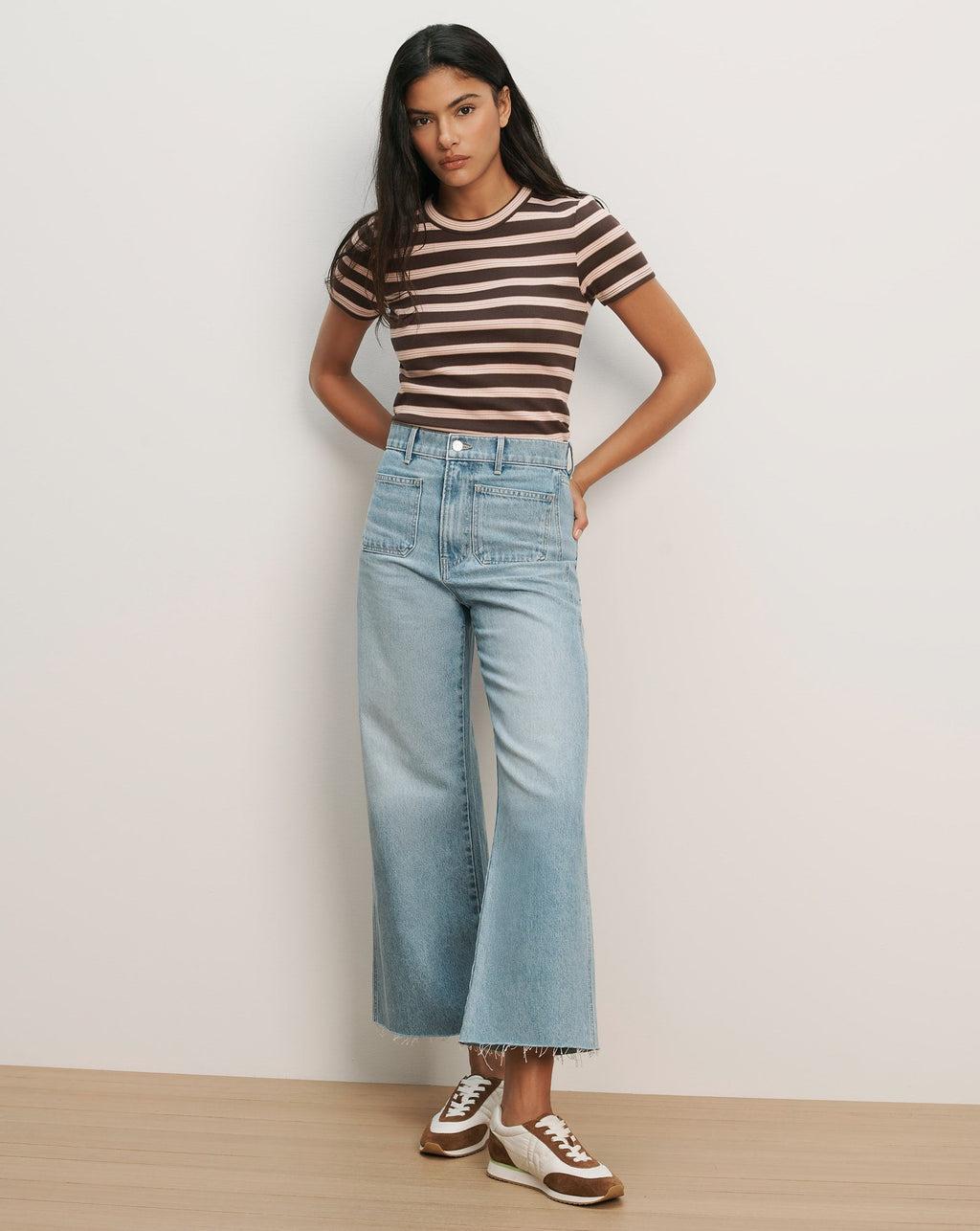 Pruitt Striped Ribbed T-Shirt
